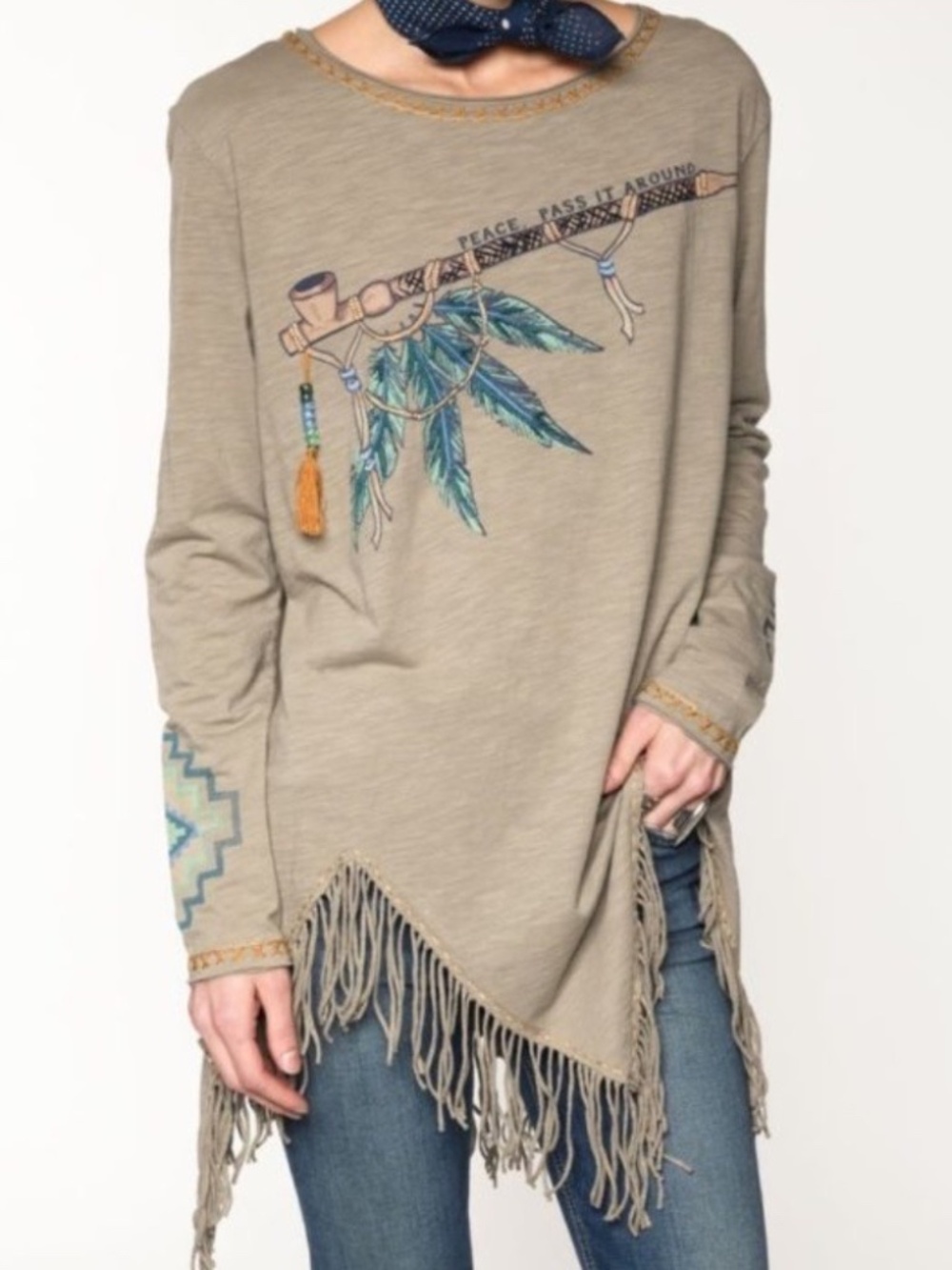Peace Pipe Top by Double D Ranch, size L